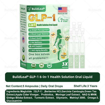 FDA 𝖮𝖿𝖿𝗂𝖼𝗂𝖺𝗅 | 𝑩𝒖𝐢𝒍𝒅𝑳𝒆𝐚𝒇® GL𝐏-1 6-𝒊𝒏-1 𝑯𝒆𝒂𝒍𝒕𝒉 𝑺𝒐𝒍𝒖𝒕𝒊𝒐𝒏 𝖮𝗋𝖺𝗅 𝐋𝐢𝐪𝐮𝐢𝐝 (𝑱𝒖𝒔𝒕 𝒐𝒏𝒄𝒆 𝒂 𝒅𝒂𝒚, 𝘃𝗶𝘀𝗶𝗯𝗹𝗲 𝗰𝗵𝗮𝗻𝗴𝗲𝘀 𝗶𝗻 𝟳 𝗱𝗮𝘆𝘀） ✅ 𝘍𝘰𝘳 𝘰𝘣𝘦𝘴𝘪𝘵𝘺, 𝘤𝘢𝘳𝘥𝘪𝘰𝘷𝘢𝘴𝘤𝘶𝘭𝘢𝘳 𝘩𝘦𝘢𝘭𝘵𝘩,𝙙𝙞𝙖𝙗𝙚𝙩𝙚𝙨, 𝙨𝙡𝙚𝙚𝙥 𝐚𝐩𝐧𝐞𝐚, 𝐆𝐮𝐭 𝐇𝐞𝐚𝐥𝐭𝐡, 𝐣𝐨𝐢𝐧𝐭 𝐢𝐬𝐬𝐮𝐞𝐬, 𝐚𝐧𝐝 𝐦𝐨𝐫𝐞