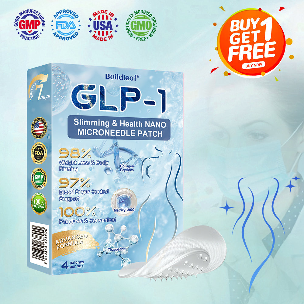 🎁FDA Store | BuildLeaf® GLP-1 Nano-Microneedle Patch with Collagen & Matrixyl 3000 丨Obesity,Cardiovascular Diseas, Diabetes, Sleep Apnea, Joint Problems and More