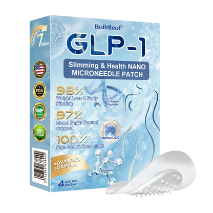 🎁FDA Store | BuildLeaf® GLP-1 Nano-Microneedle Patch with Collagen & Matrixyl 3000 丨Obesity,Cardiovascular Diseas, Diabetes, Sleep Apnea, Joint Problems and More