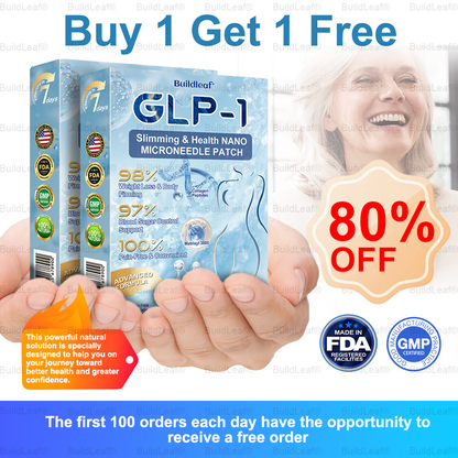 🎁FDA Store | BuildLeaf® GLP-1 Nano-Microneedle Patch with Collagen & Matrixyl 3000 丨Obesity,Cardiovascular Diseas, Diabetes, Sleep Apnea, Joint Problems and More