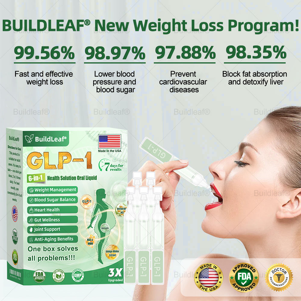 FDA 𝖮𝖿𝖿𝗂𝖼𝗂𝖺𝗅 | 𝑩𝒖𝐢𝒍𝒅𝑳𝒆𝐚𝒇® GL𝐏-1 6-𝒊𝒏-1 𝑯𝒆𝒂𝒍𝒕𝒉 𝑺𝒐𝒍𝒖𝒕𝒊𝒐𝒏 𝖮𝗋𝖺𝗅 𝐋𝐢𝐪𝐮𝐢𝐝 (𝑱𝒖𝒔𝒕 𝒐𝒏𝒄𝒆 𝒂 𝒅𝒂𝒚, 𝘃𝗶𝘀𝗶𝗯𝗹𝗲 𝗰𝗵𝗮𝗻𝗴𝗲𝘀 𝗶𝗻 𝟳 𝗱𝗮𝘆𝘀） ✅ 𝘍𝘰𝘳 𝘰𝘣𝘦𝘴𝘪𝘵𝘺, 𝘤𝘢𝘳𝘥𝘪𝘰𝘷𝘢𝘴𝘤𝘶𝘭𝘢𝘳 𝘩𝘦𝘢𝘭𝘵𝘩,𝙙𝙞𝙖𝙗𝙚𝙩𝙚𝙨, 𝙨𝙡𝙚𝙚𝙥 𝐚𝐩𝐧𝐞𝐚, 𝐆𝐮𝐭 𝐇𝐞𝐚𝐥𝐭𝐡, 𝐣𝐨𝐢𝐧𝐭 𝐢𝐬𝐬𝐮𝐞𝐬, 𝐚𝐧𝐝 𝐦𝐨𝐫𝐞