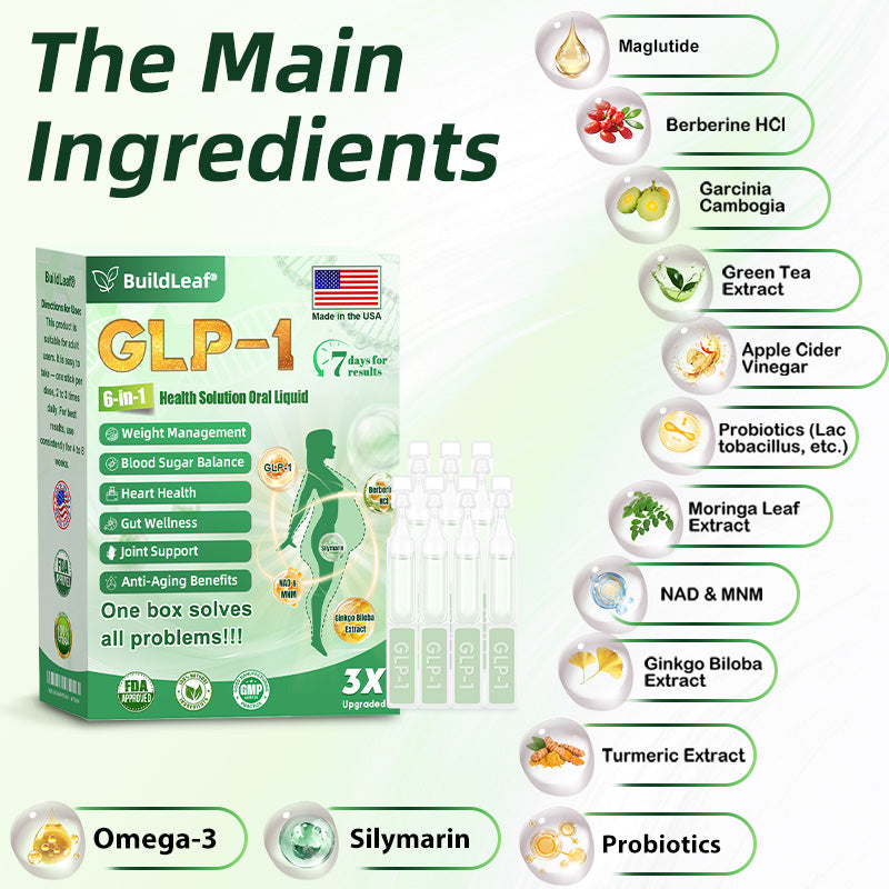 FDA 𝖮𝖿𝖿𝗂𝖼𝗂𝖺𝗅 | 𝑩𝒖𝐢𝒍𝒅𝑳𝒆𝐚𝒇® GL𝐏-1 6-𝒊𝒏-1 𝑯𝒆𝒂𝒍𝒕𝒉 𝑺𝒐𝒍𝒖𝒕𝒊𝒐𝒏 𝖮𝗋𝖺𝗅 𝐋𝐢𝐪𝐮𝐢𝐝 (𝑱𝒖𝒔𝒕 𝒐𝒏𝒄𝒆 𝒂 𝒅𝒂𝒚, 𝘃𝗶𝘀𝗶𝗯𝗹𝗲 𝗰𝗵𝗮𝗻𝗴𝗲𝘀 𝗶𝗻 𝟳 𝗱𝗮𝘆𝘀） ✅ 𝘍𝘰𝘳 𝘰𝘣𝘦𝘴𝘪𝘵𝘺, 𝘤𝘢𝘳𝘥𝘪𝘰𝘷𝘢𝘴𝘤𝘶𝘭𝘢𝘳 𝘩𝘦𝘢𝘭𝘵𝘩,𝙙𝙞𝙖𝙗𝙚𝙩𝙚𝙨, 𝙨𝙡𝙚𝙚𝙥 𝐚𝐩𝐧𝐞𝐚, 𝐆𝐮𝐭 𝐇𝐞𝐚𝐥𝐭𝐡, 𝐣𝐨𝐢𝐧𝐭 𝐢𝐬𝐬𝐮𝐞𝐬, 𝐚𝐧𝐝 𝐦𝐨𝐫𝐞