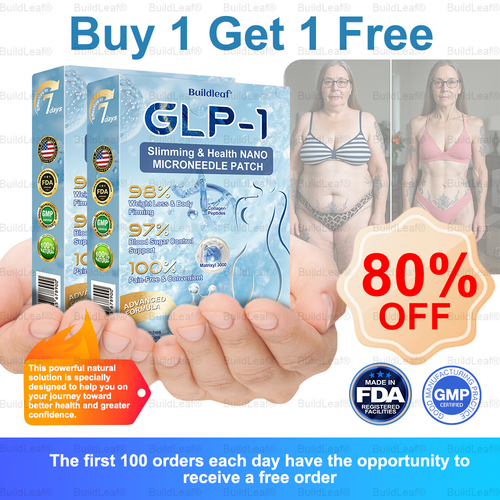 🎁FDA Store | BuildLeaf® GLP-1 Nano-Microneedle Patch with Collagen & Matrixyl 3000 丨Obesity,Cardiovascular Diseas, Diabetes, Sleep Apnea, Joint Problems and More